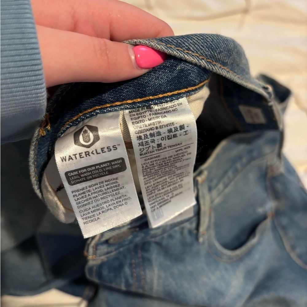 Men's Blue Denim jorts - Picture 5 of 7